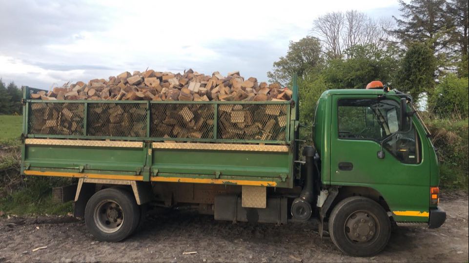 Large load of timber